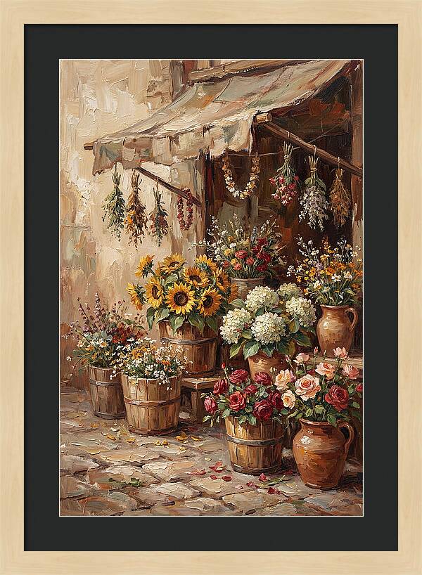 Outdoor Flower Market Stall