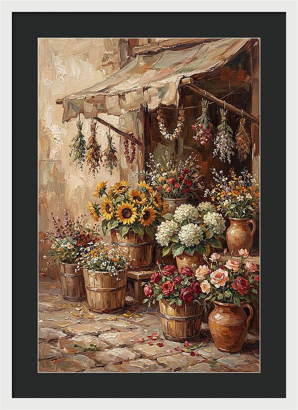 Outdoor Flower Market Stall