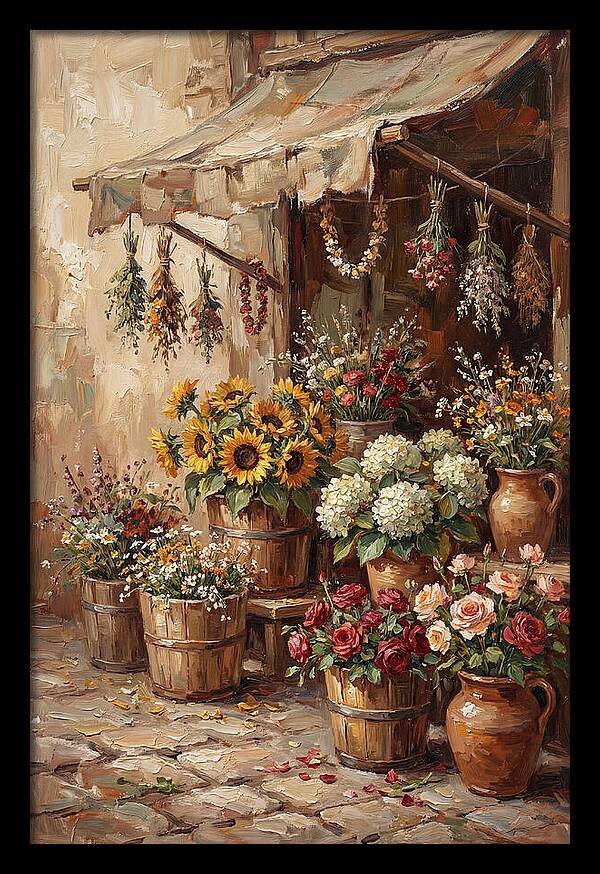 Outdoor Flower Market Stall