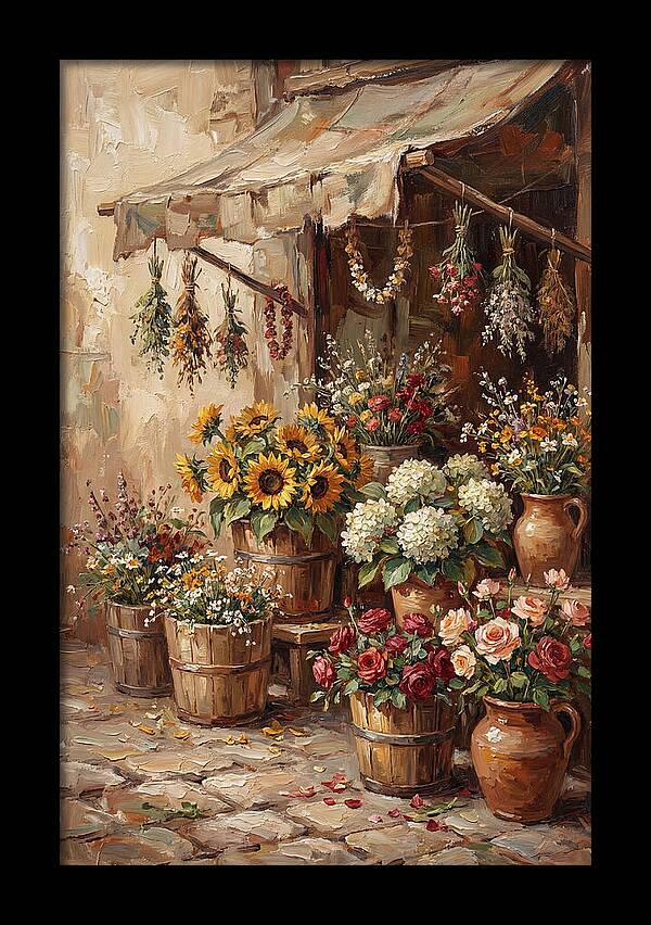 Outdoor Flower Market Stall