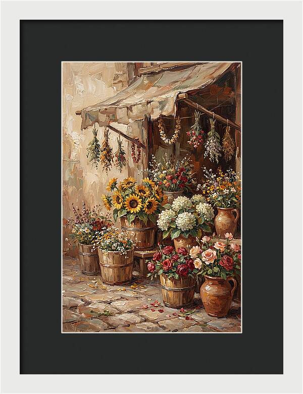 Outdoor Flower Market Stall