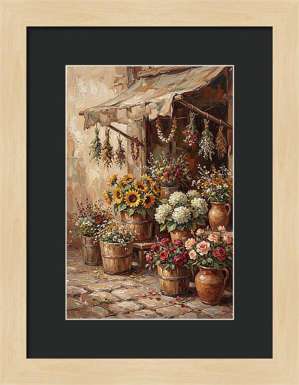 Outdoor Flower Market Stall