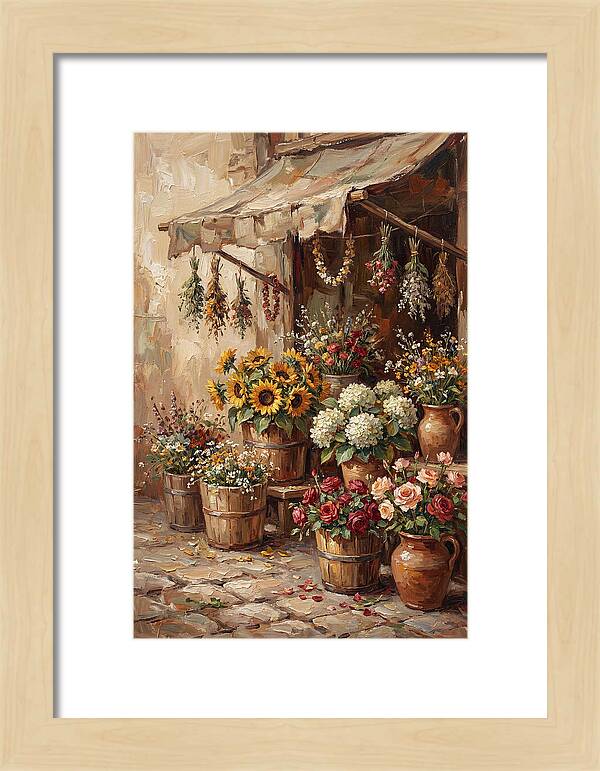 Outdoor Flower Market Stall