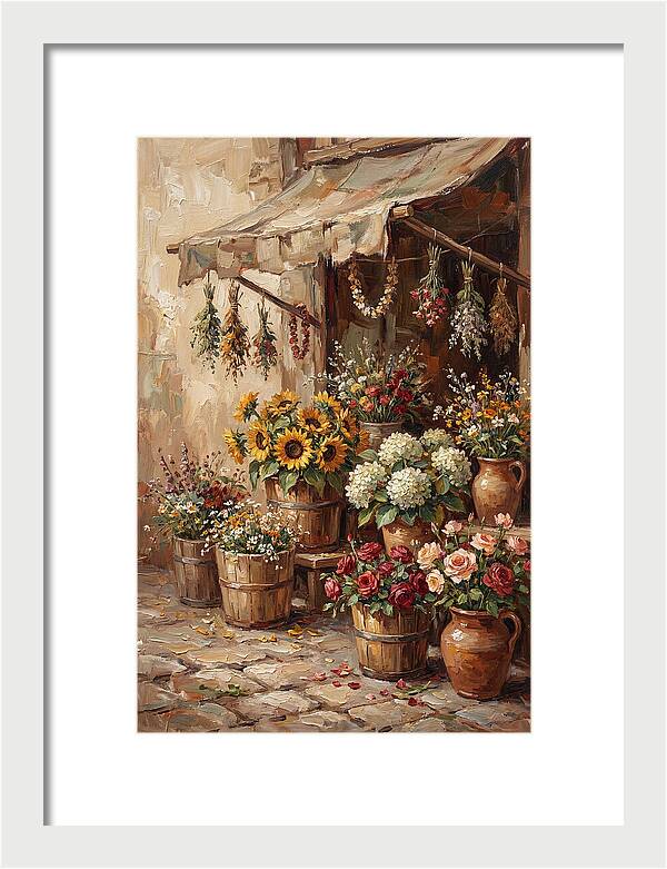 Outdoor Flower Market Stall