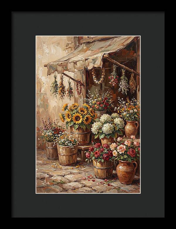 Outdoor Flower Market Stall