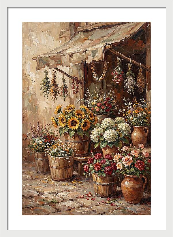 Outdoor Flower Market Stall