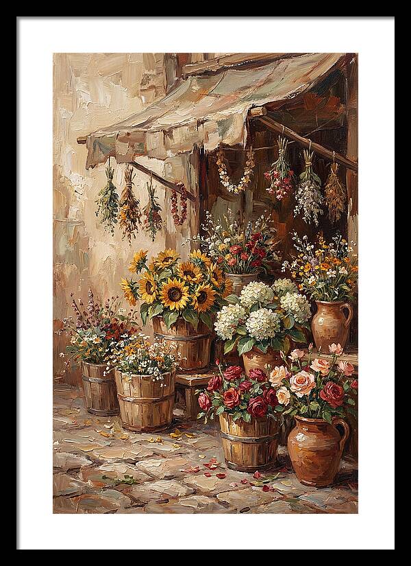 Outdoor Flower Market Stall
