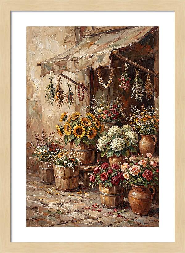 Outdoor Flower Market Stall