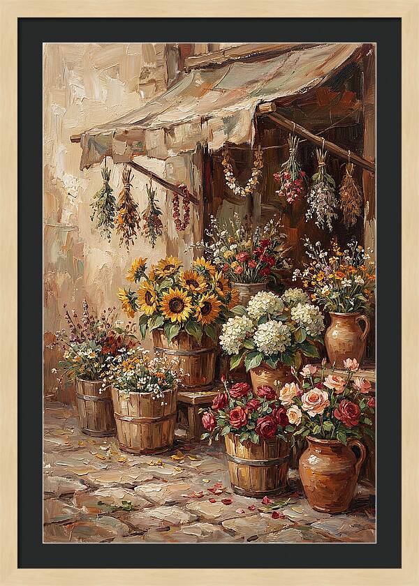 Outdoor Flower Market Stall