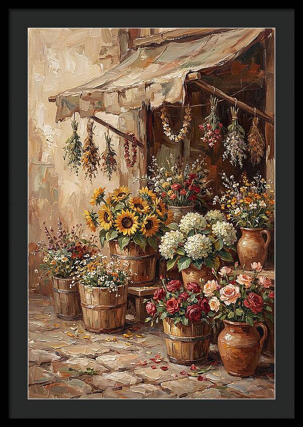 Outdoor Flower Market Stall