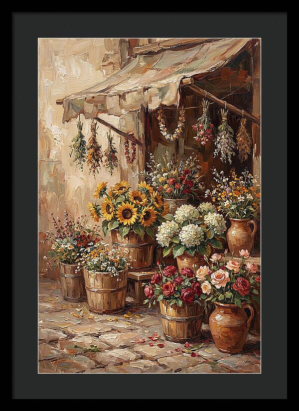 Outdoor Flower Market Stall