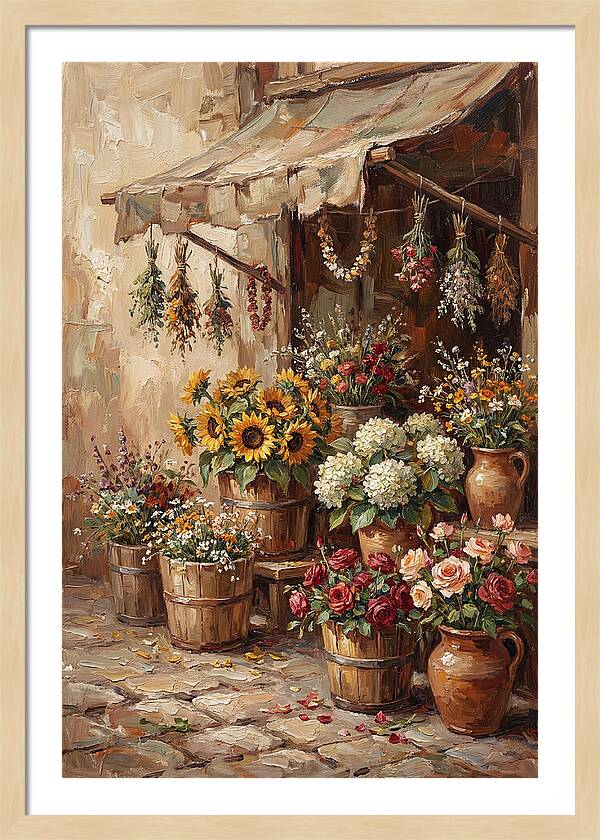Outdoor Flower Market Stall