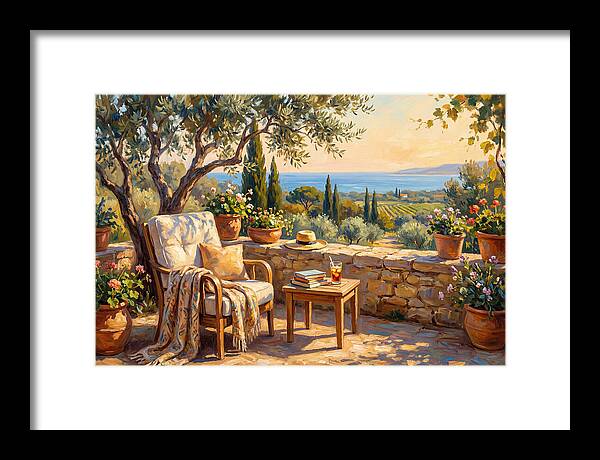 Outdoor Reading In The Mediterranean
