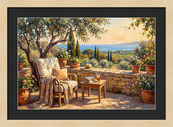 Outdoor Reading In The Mediterranean