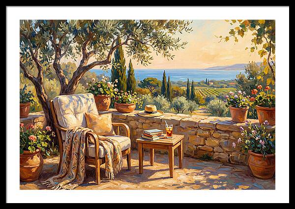 Outdoor Reading In The Mediterranean