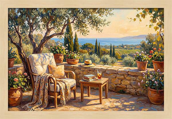 Outdoor Reading In The Mediterranean