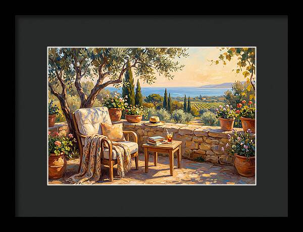 Outdoor Reading In The Mediterranean
