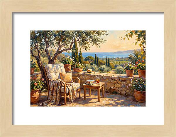 Outdoor Reading In The Mediterranean