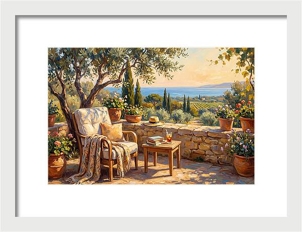 Outdoor Reading In The Mediterranean