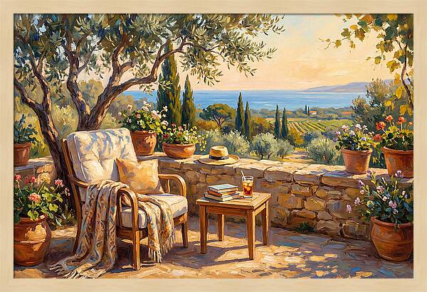 Outdoor Reading In The Mediterranean