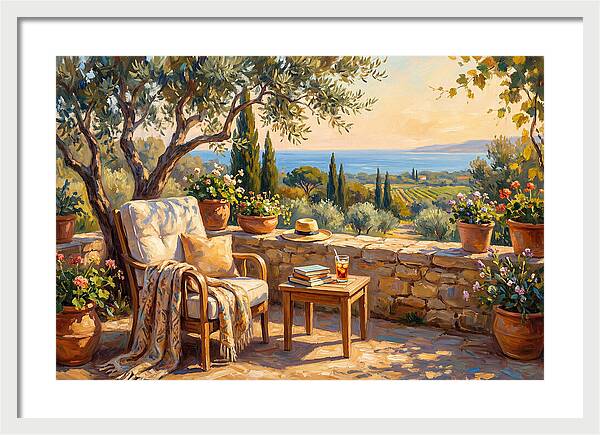 Outdoor Reading In The Mediterranean