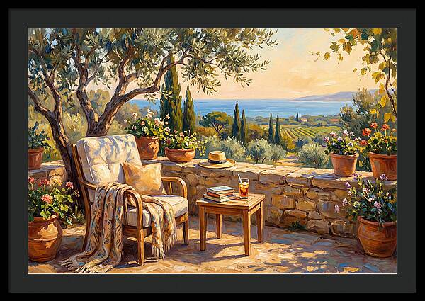 Outdoor Reading In The Mediterranean
