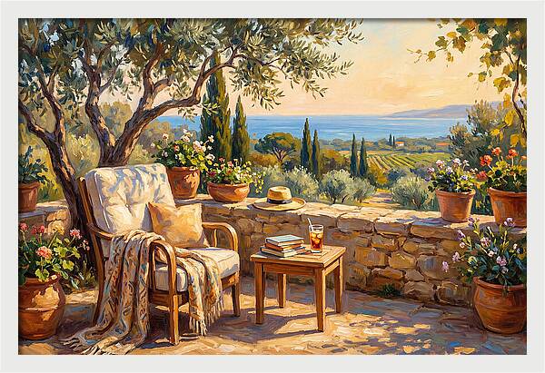 Outdoor Reading In The Mediterranean
