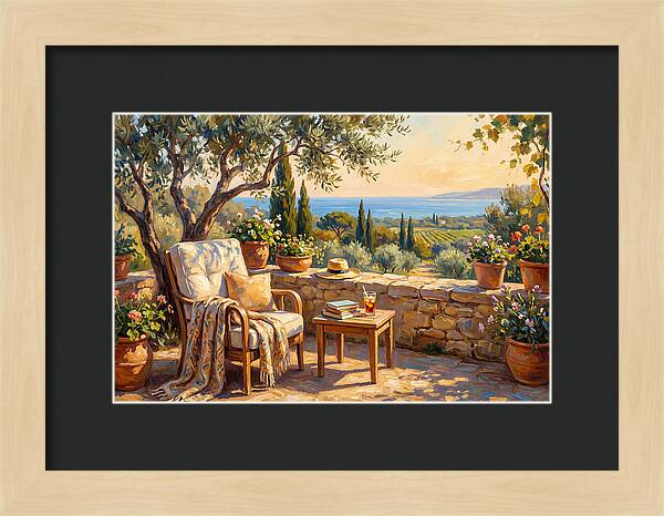 Outdoor Reading In The Mediterranean