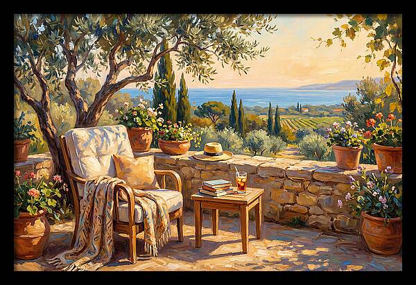 Outdoor Reading In The Mediterranean