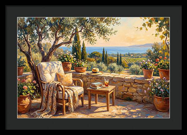 Outdoor Reading In The Mediterranean