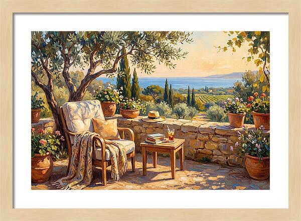 Outdoor Reading In The Mediterranean
