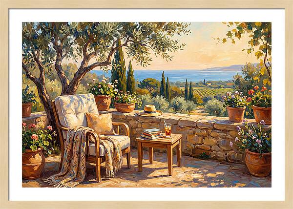 Outdoor Reading In The Mediterranean