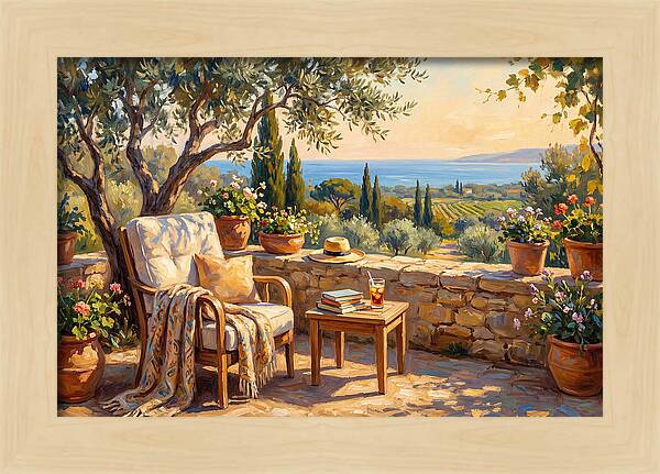 Outdoor Reading In The Mediterranean