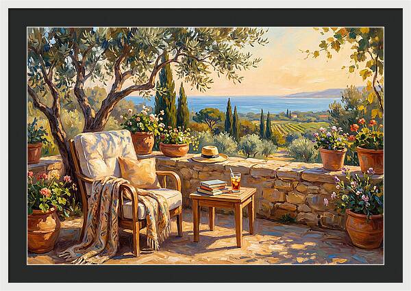 Outdoor Reading In The Mediterranean