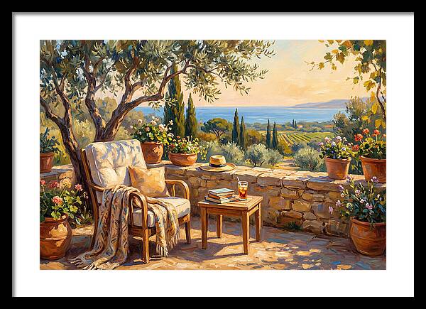 Outdoor Reading In The Mediterranean