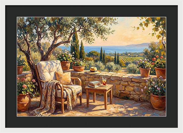 Outdoor Reading In The Mediterranean