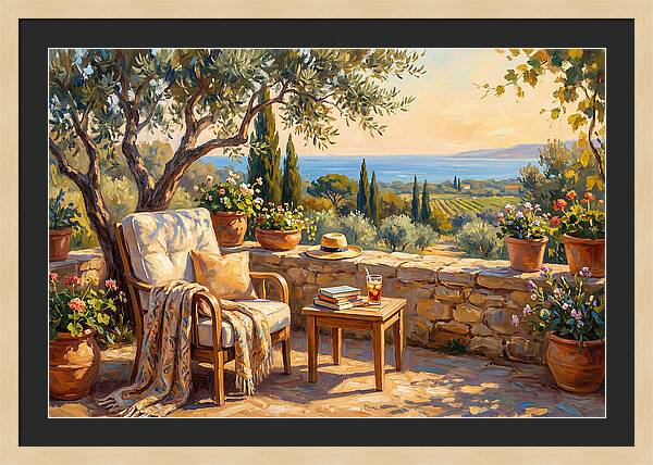 Outdoor Reading In The Mediterranean