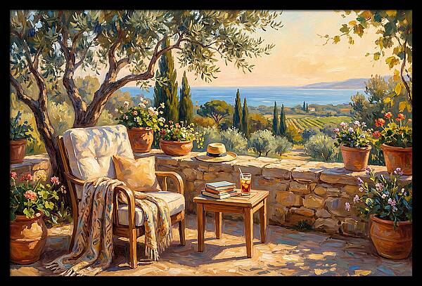 Outdoor Reading In The Mediterranean