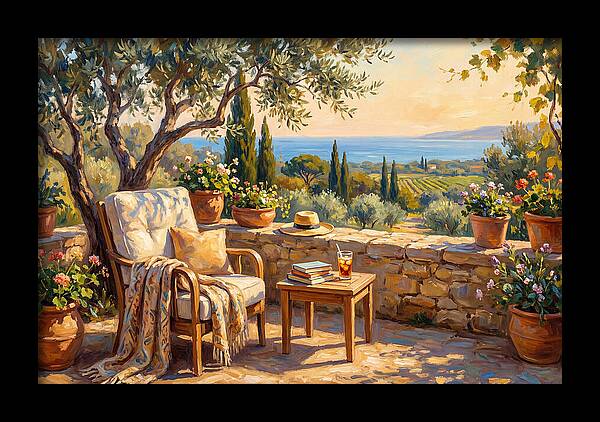 Outdoor Reading In The Mediterranean