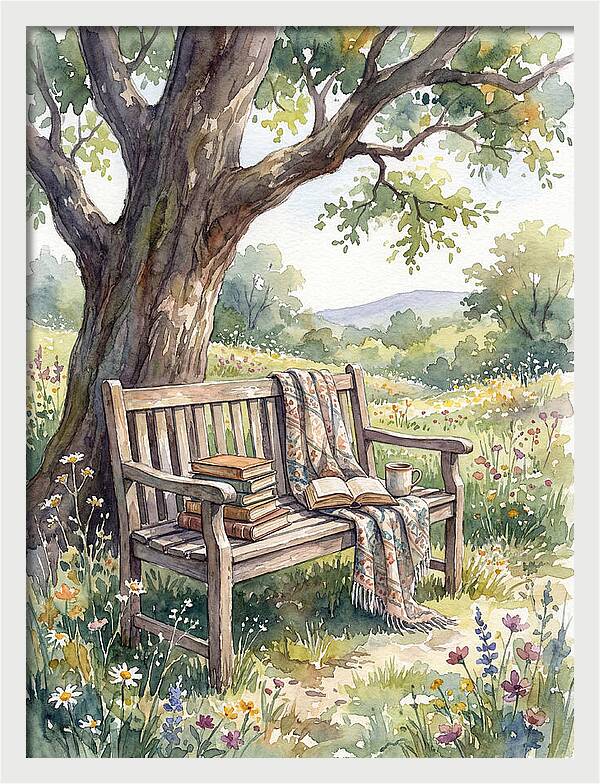 Outdoor Reading Under A Tree