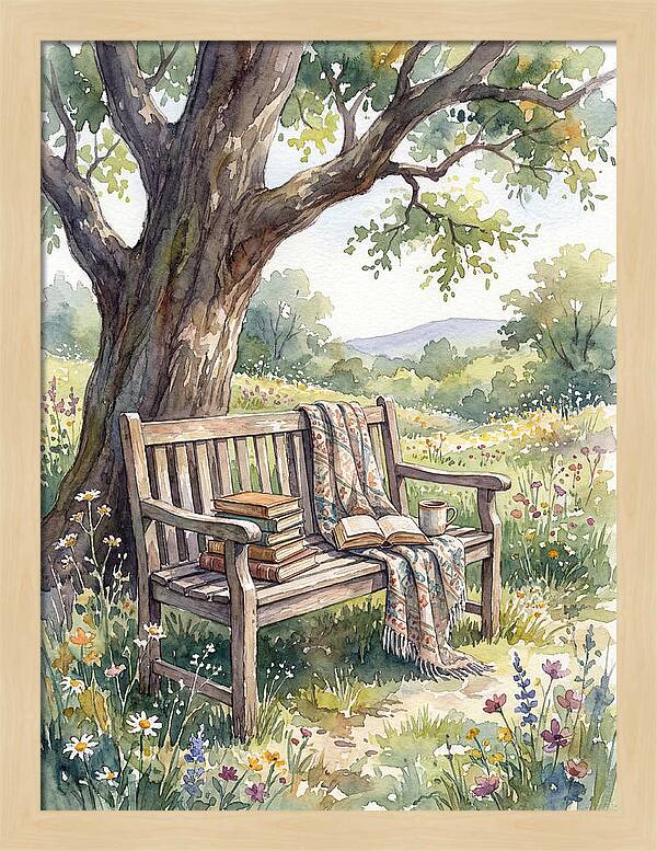 Outdoor Reading Under A Tree