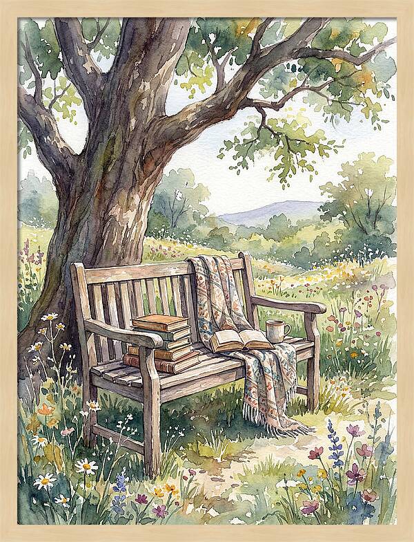 Outdoor Reading Under A Tree