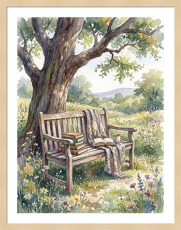 Outdoor Reading Under A Tree
