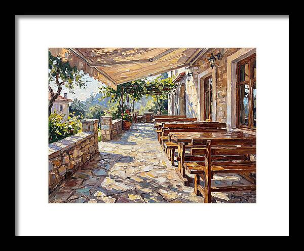 Outdoor Seating Under Sunlight