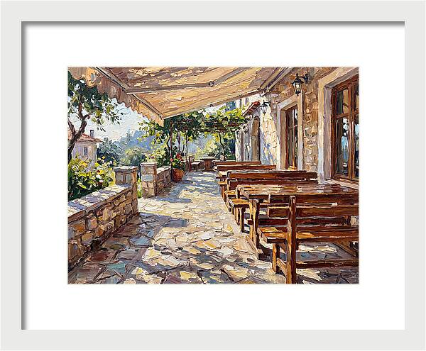 Outdoor Seating Under Sunlight