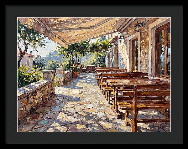 Outdoor Seating Under Sunlight