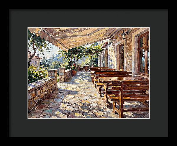 Outdoor Seating Under Sunlight