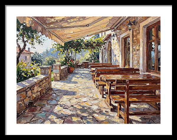Outdoor Seating Under Sunlight