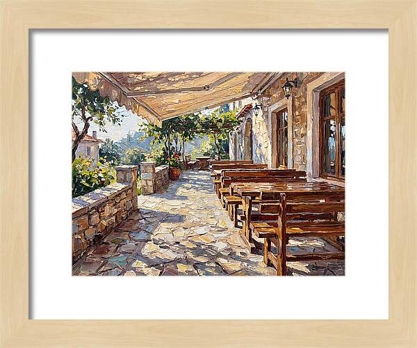 Outdoor Seating Under Sunlight