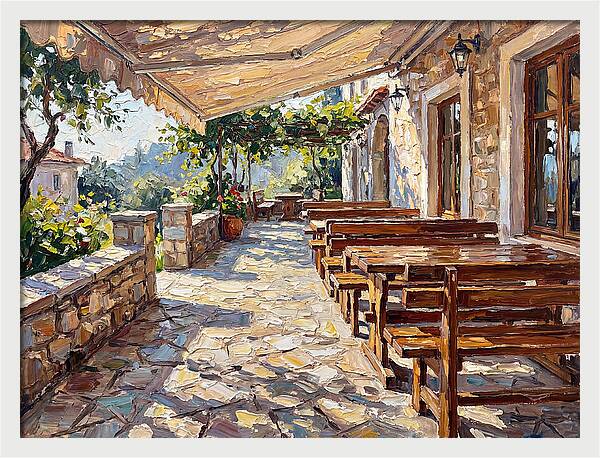 Outdoor Seating Under Sunlight